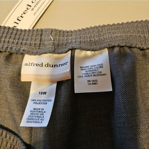 Alfred Dunner pants gray women's 18 NWT - Picture 5 of 6